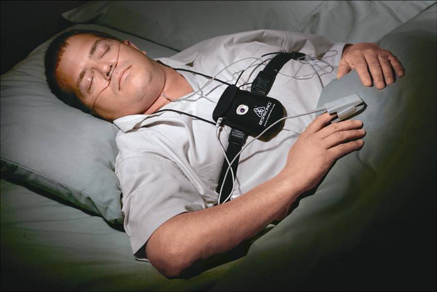 携帯型装置による睡眠検査